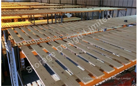 Upgrade pallet racking with timber decks