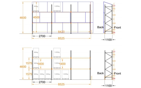 CAD PLANS for Pallet Racking