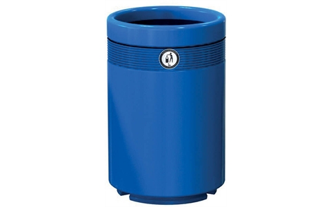 Economy Monarch Litter Bin - 144 Litre - Blue - Overall Size  H810mm x W500mm x D500mm