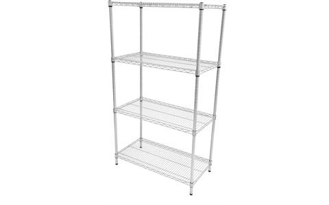 Anti-Bacterial Wire Shelving Bay