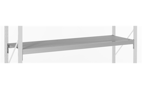 Longspan Extra Shelf Level H2400mm x D600mm - Galvanised Steel Deck