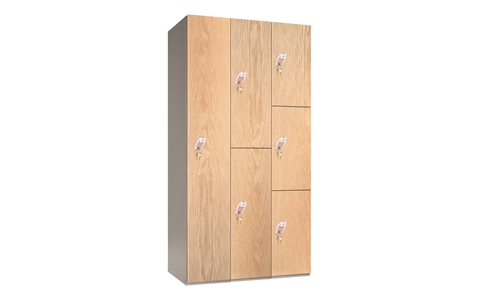 Overlay MDF Wood Effect Laminate Door Lockers