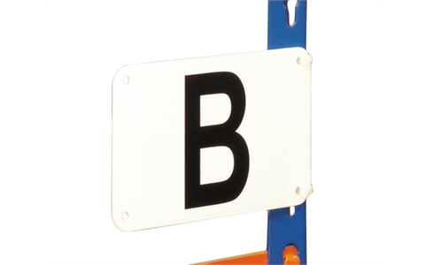 Aisle Marker comes with 3 black digits - H220mm x W450mm