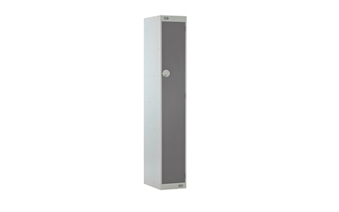 1 Door Standard Locker - 1800h x 300w x 300d mm - CAM Lock - Door Colour Dark Grey
