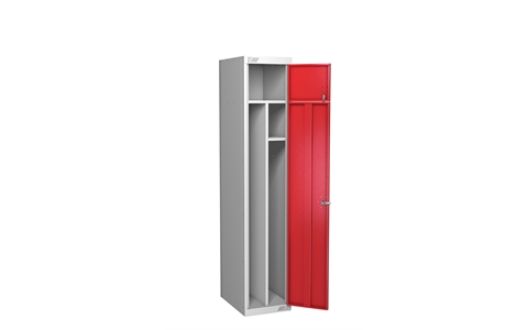 Personal Workwear Locker - 1800h x 380w x 450d mm - CAM Lock - Door Colour Red