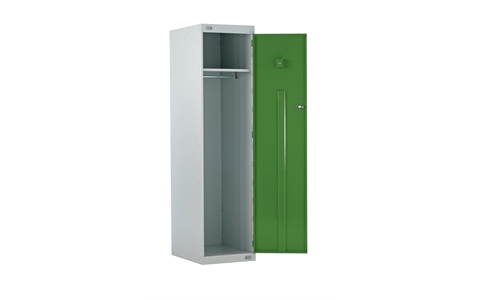 Police Locker with CS Canister Holder - 1800h x 600w x 600d mm - CAM Lock - Door Colour - Green