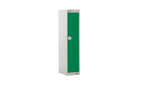 1 Door Three Quarter Height Locker - 1382h x 300w x 300d mm - CAM Lock - Door Colour Green