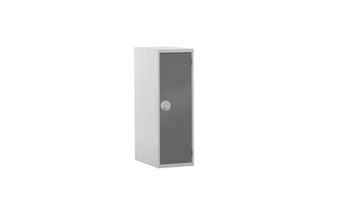 1 Door Half Height Lockers 896h x 300w x 450d mm - CAM Lock - Door Colour Dark Grey