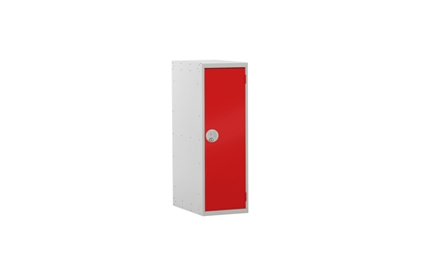1 Door Half Height Lockers 896h x 300w x 450d mm - CAM Lock - Door Colour Red