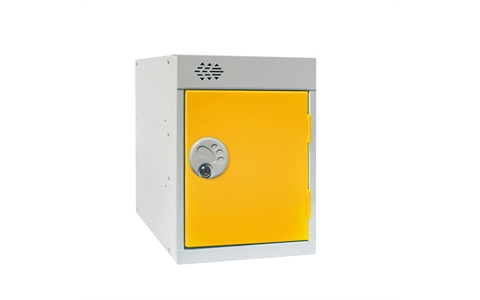 Sixto Lockers 372h x 300w x 300d mm - CAM Lock - Door Colour Yellow