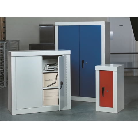 Full Height Security Cupboard - H1800mm x W900mm x D460mm - Red