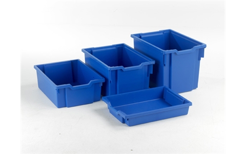 3 Clear Extra Deep trays - H255mm x W312mm x D430mm