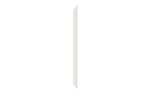 Solid Grade Laminate Décor End Panel - FLAT TOP - Pearly White- H1780 x D380 mm