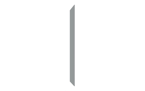 Solid Grade Laminate Décor End Panel -SLOPING TOP - Dust- H1930 x D380 mm