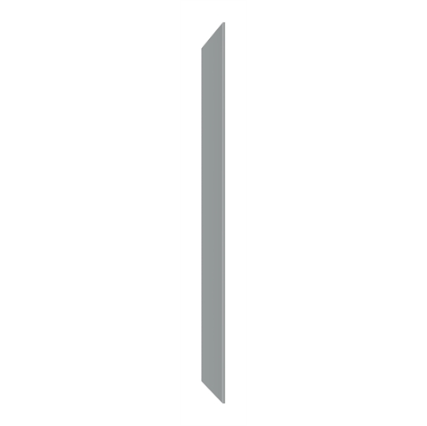 Solid Grade Laminate Décor End Panel -SLOPING TOP - Dust- H1930 x D380 mm