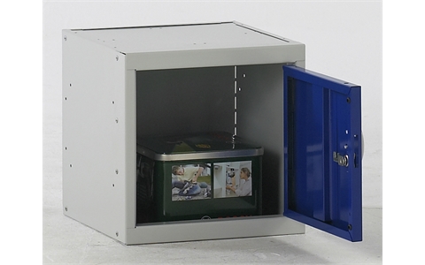 Cube Locker - 300h x 300w x 300d mm - CAM Lock - Door Colour Blue