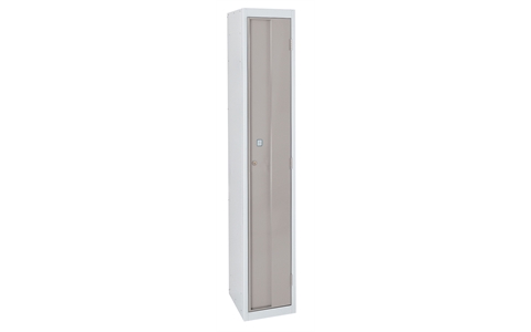 1 Door Heavy Duty Locker 1800h x 300w x 300d mm -  Door Colour Light Grey - ASSA Deadlock