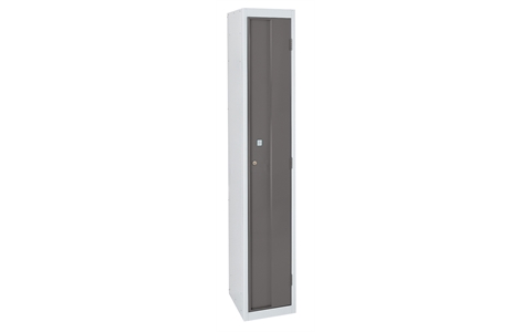 1 Door Heavy Duty Locker 1800h x 300w x 300d mm -  Door Colour Dark Grey - ASSA Deadlock