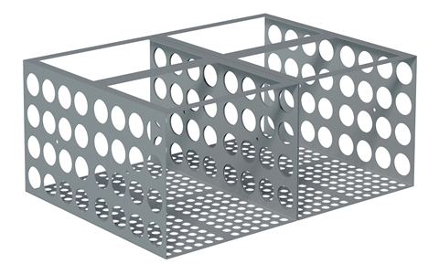 Modular Shoe Baskets - SINGLE - DOUBLE SIDED - 4 Compartments - H325 x W1000 mm