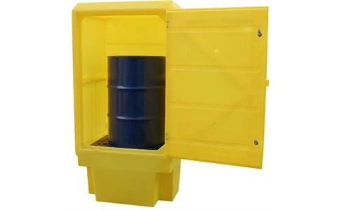 Yellow Plastic Storage Cabinet 1835MM HIGH