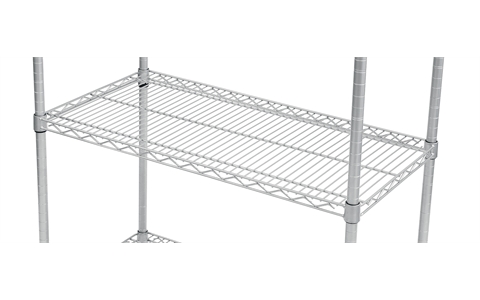 Anti-Bacterial Wire Shelving Extra Shelf Level - Overall Size  W915mm x D460mm