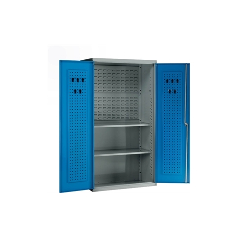 Tool Cabinet - H1800mm x W1000mm x D500mm - 2 x Adjustable Shelves - Half Rear Louvre Panel