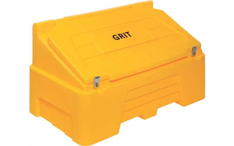 Yellow 400L Grit Bin -  H710mm x W750mm x D1260mm
