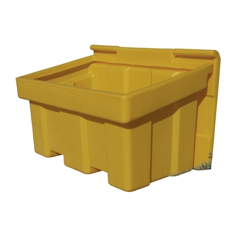 Yellow 350 Litre Stackable Grit Bin - Overall Size  H750mm x W725mm x D1200mm
