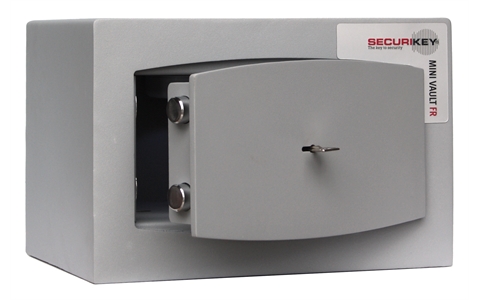 Gold Mini Vault 0 Fire Resistant - Key Locking F/S Safe - H250mm x W374mm x D274mm