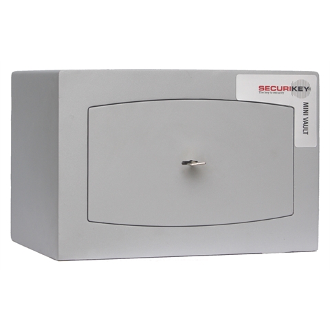 Mini Vault Cash and Valuables Safe - 22kg - Key Locking -   H250mm x W374mm x D274mm