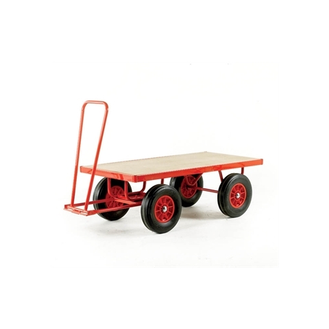 Plywood Deck Turntable Trucks - With Solid Rubber Wheels - Load Capacity 750Kg - Platform Size  H500mm x W760mm x D1500mm