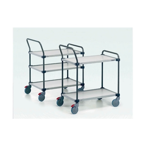 Adjustable Shelf Trolley - Extra Shelf - Load Capacity 50kg - Laminated board / Grey steel - Overall Size  W1000mm x D530mm