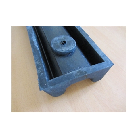 A092 Wall Guard Moulded Rubber 1000x150x55mm