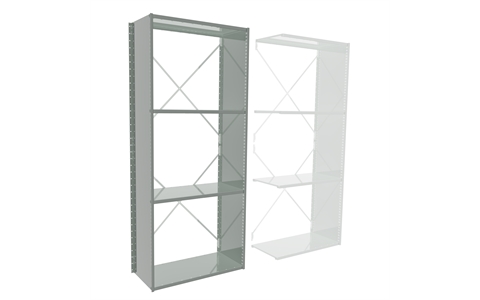 Essentials Delivery - Stormor Solo Shelving Starter Bay H1850mm x W900mm x D370mm Open Back - c/w 4 Shelf Levels
