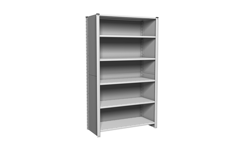 Euro Shelving - Clad Back and Sides H1800mm x W1000mm x D600mm - 6 Shelf Levels - Starter Bay