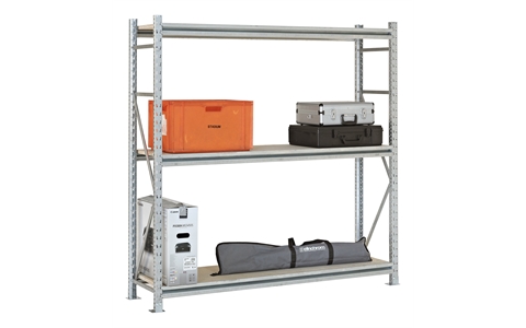 Minipal Widespan Shelving - Starter Bay - H2100mmx W2100mm x D600mm - 3 Levels - 22mm Chipboard Deck 428 KG UDSWL Per Level