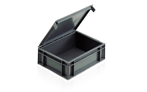 Solid Euro Containers with Integral Lids