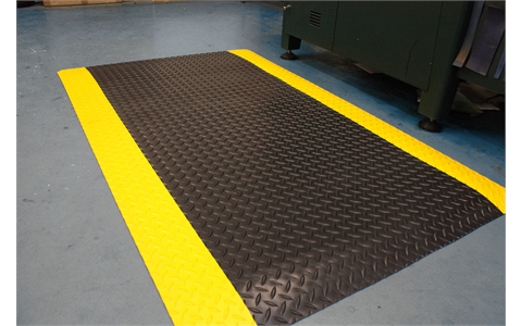 Kumfi Tough - 14.3mm Deep - W900mm x L1500mm - Black and Yellow
