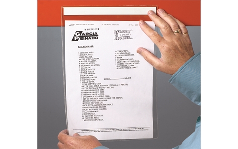 Self Adhesive Document Holder x 10 - A6 Horizontal - H110mm x W155mm