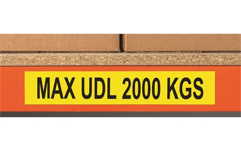 Magnetic Label - Yellow - H25mm x W200mm