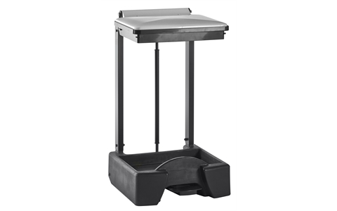 All Plastic Free Standing Sack Holder - 45L - H590 x W440 x D455mm - White