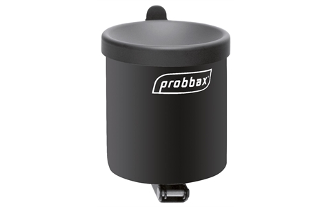 Circular Wall Mounted Ashtrays - 0.5L  approximately 150 butts - H130 x W100mm - Black