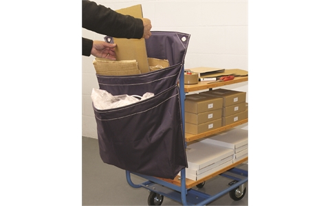 Single Pocket Trolley Sack - Overall Size  H750mm x W600mm