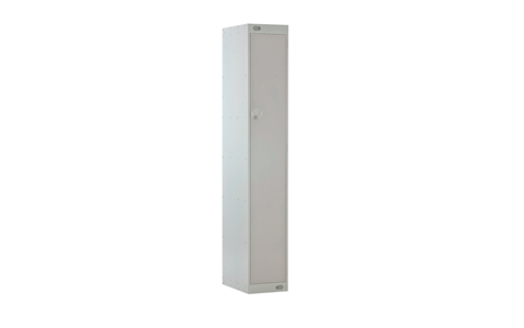 1 Door Standard Locker - 1800h x 300w x 450d mm - CAM Lock - Door Colour Light Grey