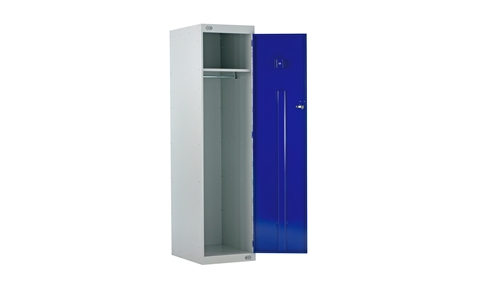 Police Locker with CS Canister Holder - 1800h x 600w x 600d mm - CAM Lock - Door Colour - Blue