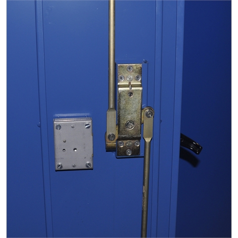 Full Height Security Cupboard - H1800mm x W1200mm x D460mm - Blue