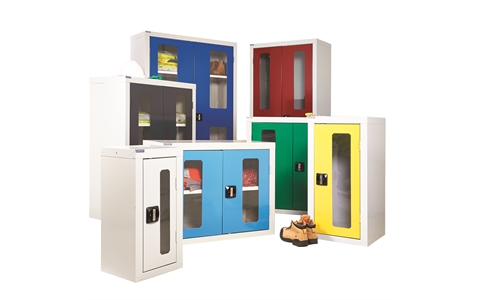 Full Height Vision Door Cupboards - H1800mm x W900mm x D460mm  - Yellow