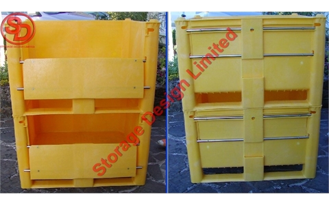Dolav Pallet Box 1200x800x740mm Solid 500 Litres