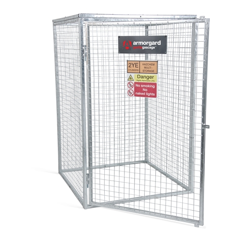 Gorilla Gas Cage - Modular Bolt-together Gas Cage - Overall Size  H1800 x W1200 x D1200mm