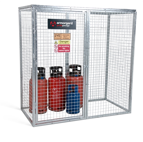 Gorilla Gas Cage - Modular Bolt-together Gas Cage - Overall Size  H1800 x W1800 x D900mm
